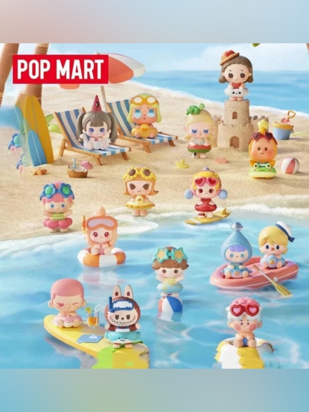 Choose your figure!
Pop Mart Pop Bean ISLAND VACATION Series Mini Figures